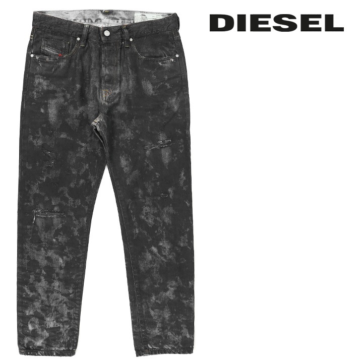 ディーゼル DIESEL ジーンズ デニム パンツ メンズ ヴィンテージクラッシュダメージコーティング加工 スリムスキニー MHARKY