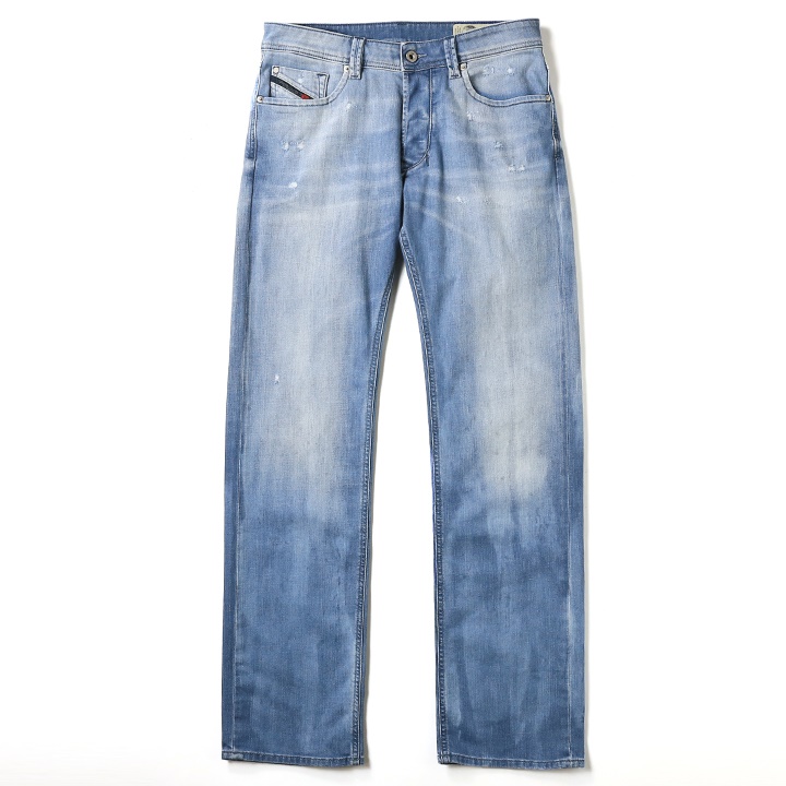 DIESEL ディーゼル ダメージデニム ストレートデニム ジーンズ 34 DIESEL ディーゼル メンズ デニム パンツ ストレッチ ジーンズ