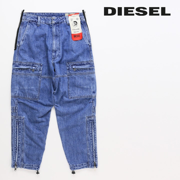 ディーゼル DIESEL ジーンズ デニム パンツ メンズ 裾ジップ ジップデザイン リラックスフィット D-LUKS