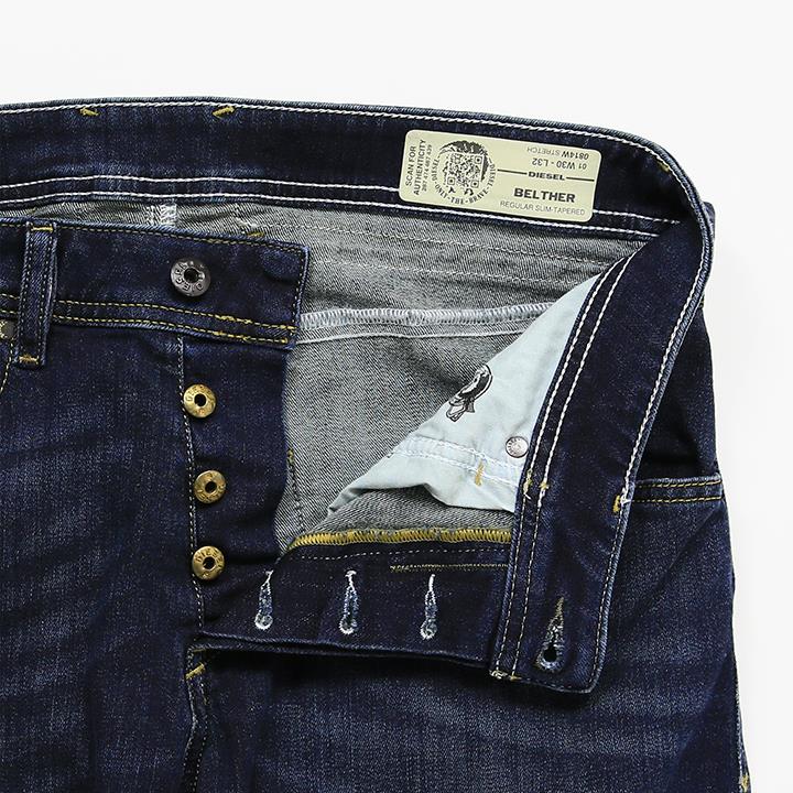 DIESEL  BELTHER スリムテーパード W30 ストレッチ デニム DIESEL BELTHER テーパード W30 ストレッチ スキニー デニム