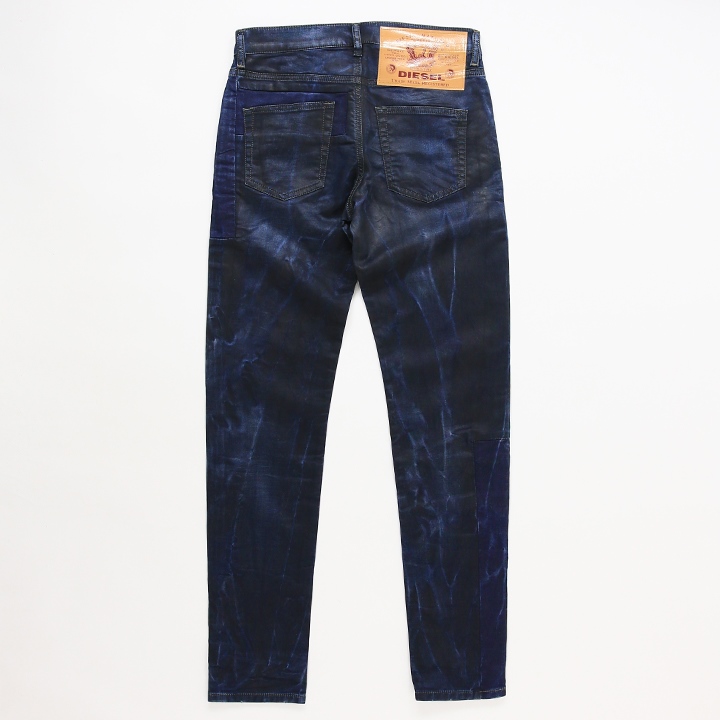ディーゼル DIESEL ジョグジーンズ スウェットデニム D-STRUKT DIESEL（ディーゼル） ジョグジーンズ パンツ メンズ 特殊プレスレザー