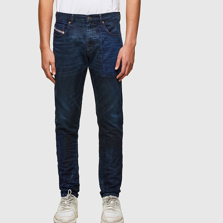 DIESEL（ディーゼル） ジョグジーンズ パンツ メンズ 特殊プレスレザー