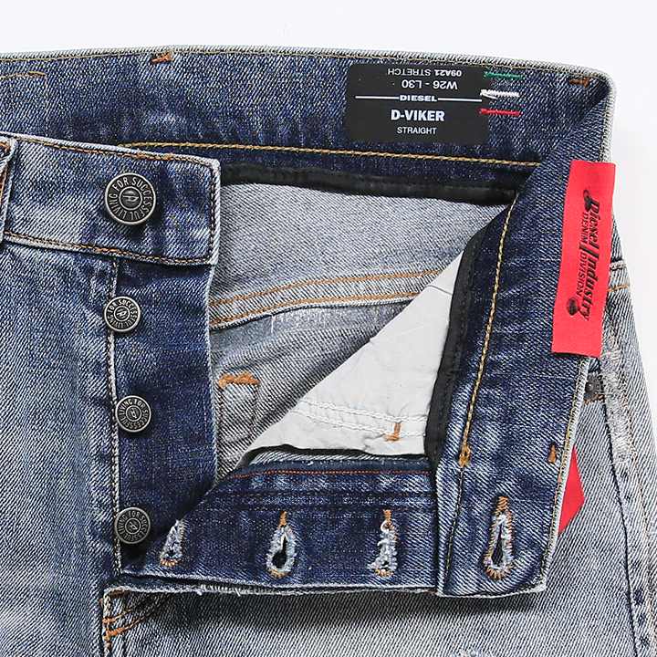DIESEL - 美品 DIESEL クラッシュ ワイド ブラックデニム 23の