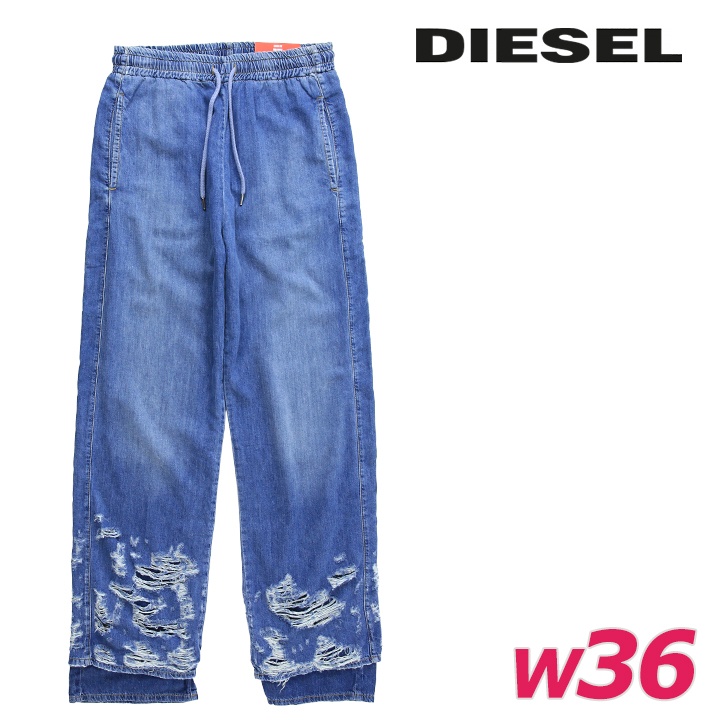 DIESEL（ディーゼル） ジーンズ デニム パンツ メンズ ウエストゴム