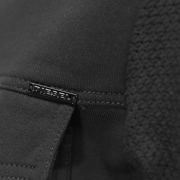 DIESEL ディーゼル スウェットブルゾン メンズ ステンカラー 裾
