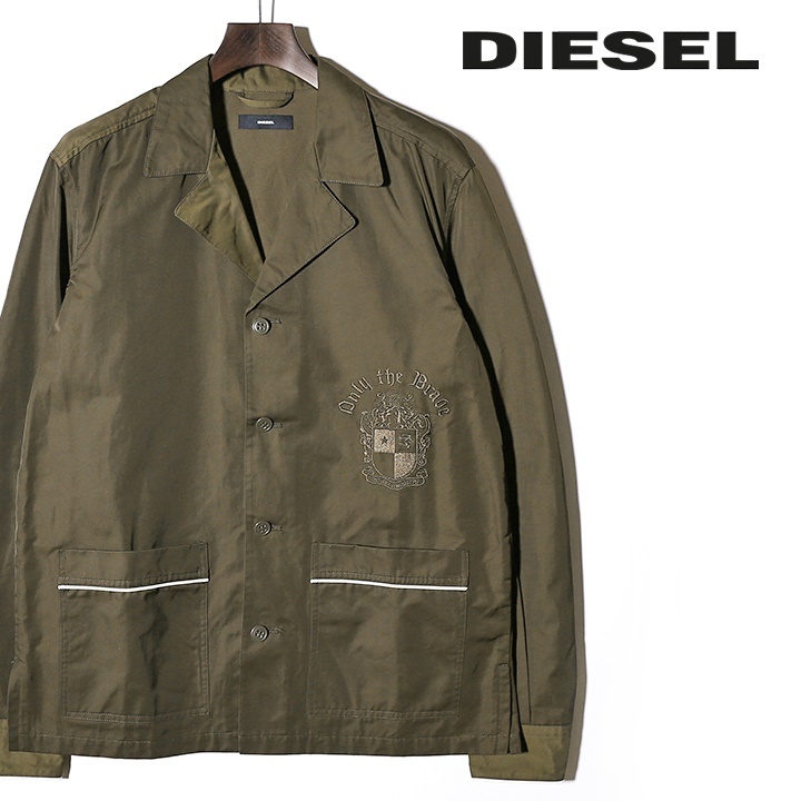 ディーゼル DIESEL シャツジャケット DIESEL（ディーゼル） シャツジャケット メンズ パイピングライン 刺繍