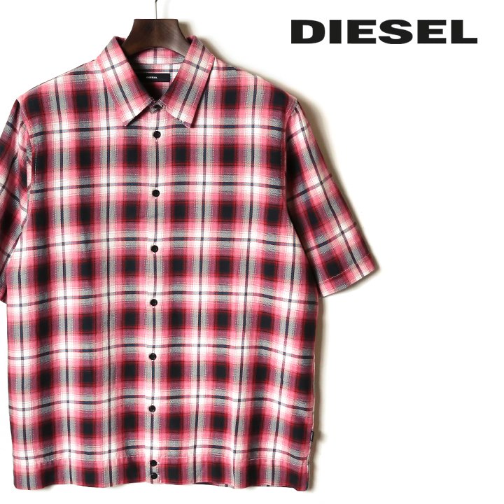 最大64%OFFクーポン ディーゼル DIESEL 半袖シャツ メンズ チェック柄 アブレージョン加工 ダメージ加工 S-RAGGAE  highart.com.eg