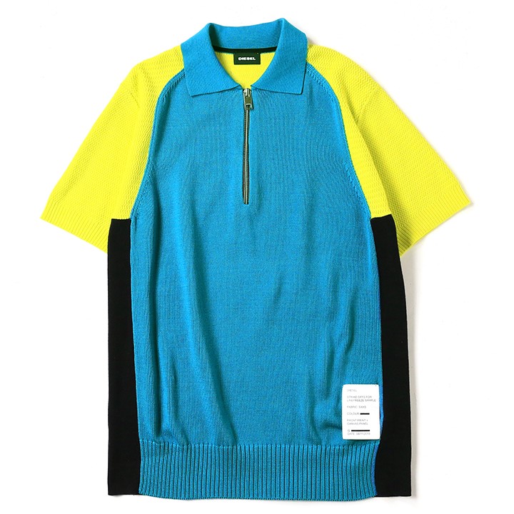 DIESEL◆ニット・セーター(薄手)/XS/コットン/NVY/A04317 DIESEL ディーゼル コットンニットセーター メンズ バックロゴ