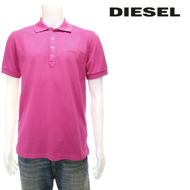 DIESEL（ディーゼル） 半袖ポロシャツ メンズ ヴィンテージ加工 ワン