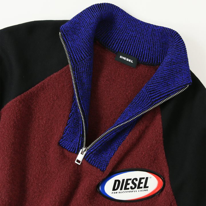 DIESEL（ディーゼル） ハーフジップニットセーター メンズ スウェット 