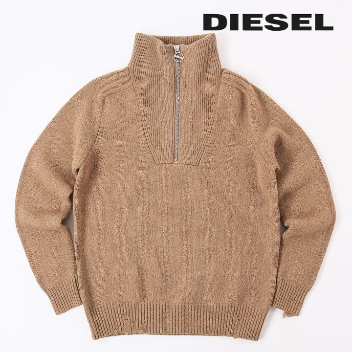 DIESEL（ディーゼル） 長袖ニットセーター メンズ ハイネック ハーフ 