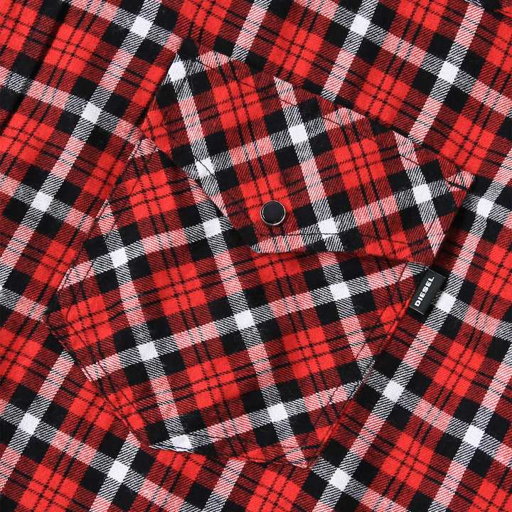 DIESEL（ディーゼル） 長袖フランネルシャツ メンズ チェック柄