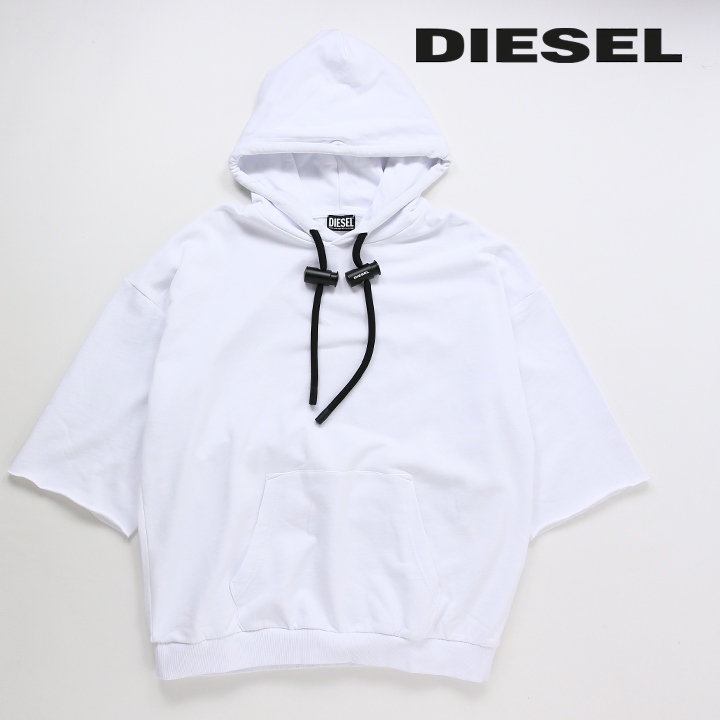 DIESEL（ディーゼル） 半袖スウェットパーカー メンズ カットオフ
