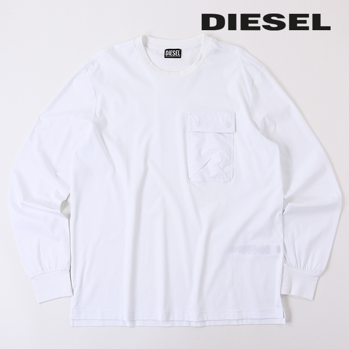 DIESEL ディーゼル 長袖Tシャツ カットソー メンズ 胸ポケット