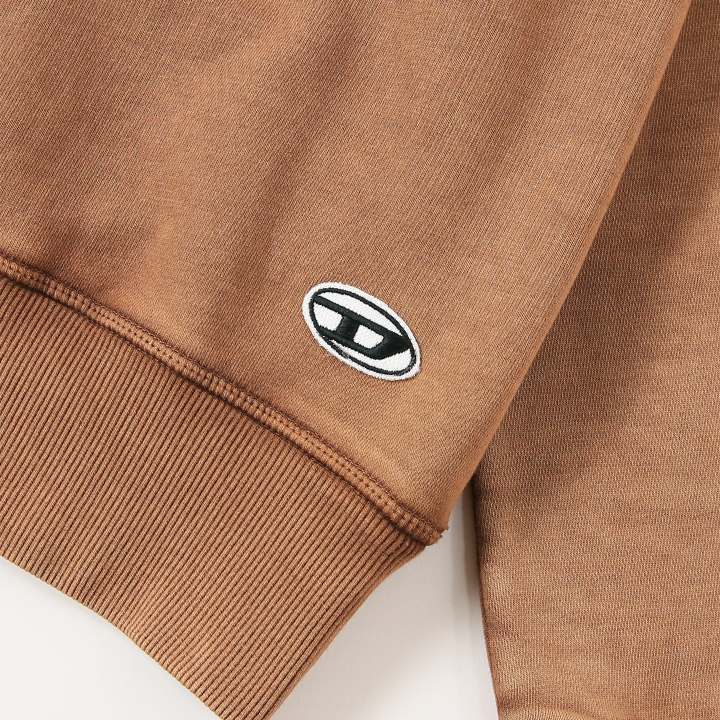 国内発送/Diesel/オーバルD トラックデニム スウェットシャツ メンズ ジップアップスウェット トラックデニム D-BUZYE-S TRACK