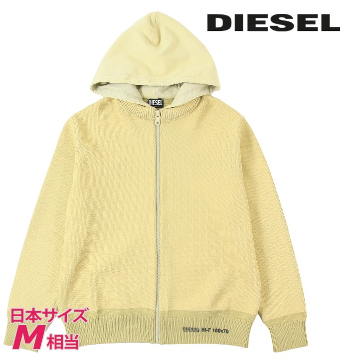 DIESEL ディーゼル 長袖ニットパーカー メンズ オーバーダイ