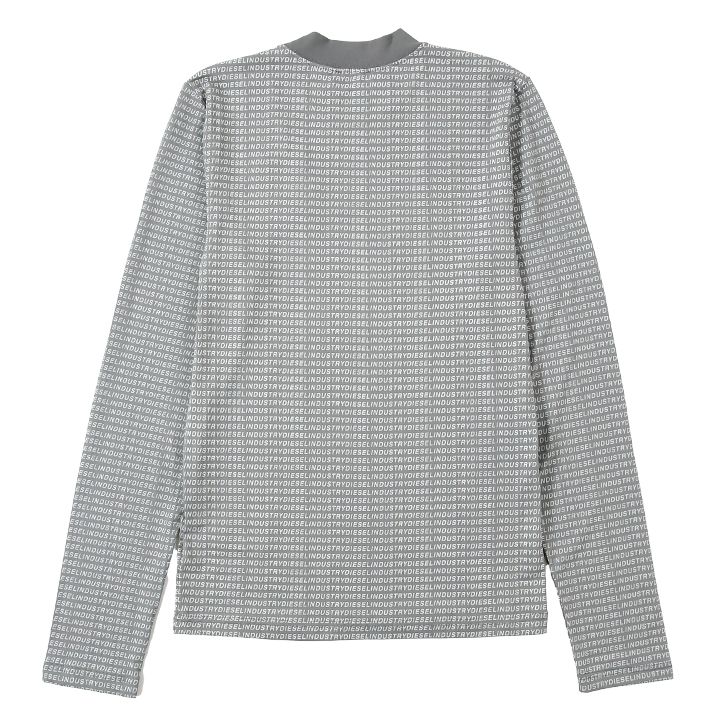 DIESEL モックネック長袖Tシャツ レディース ロングTシャツ モックネック リブ トップス（Tシャツ