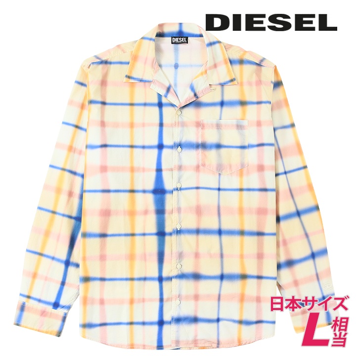 DIESEL（ディーゼル） 長袖シャツ メンズ チェック柄 オーバルDワン