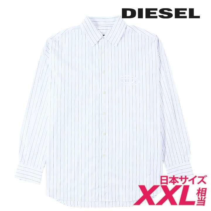DIESEL（ディーゼル） 長袖シャツ メンズ オーバルDロゴ刺繍