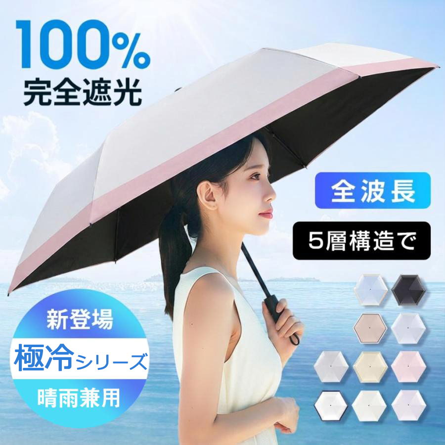 VeraVera 「形状記憶・極冷シリーズ登場」日傘 6本骨 -19°C冷却 Radi