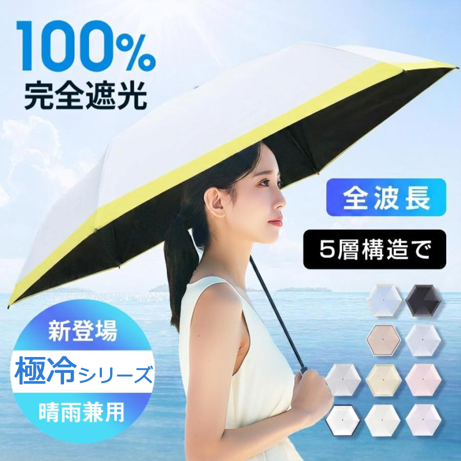 VeraVera 「形状記憶・極冷シリーズ登場」日傘 6本骨 -19°C冷却 Radi