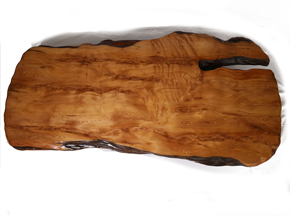 屋久杉 テーブル 一枚板 仕様：無垢 / 素材：屋久杉（座卓 無垢板 年輪 