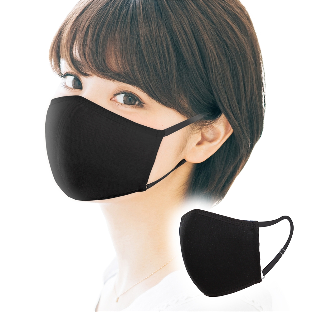 小顔の方にピッタリ、やや小さめサイズ 2枚入り 表綿100％ガーゼ 裏