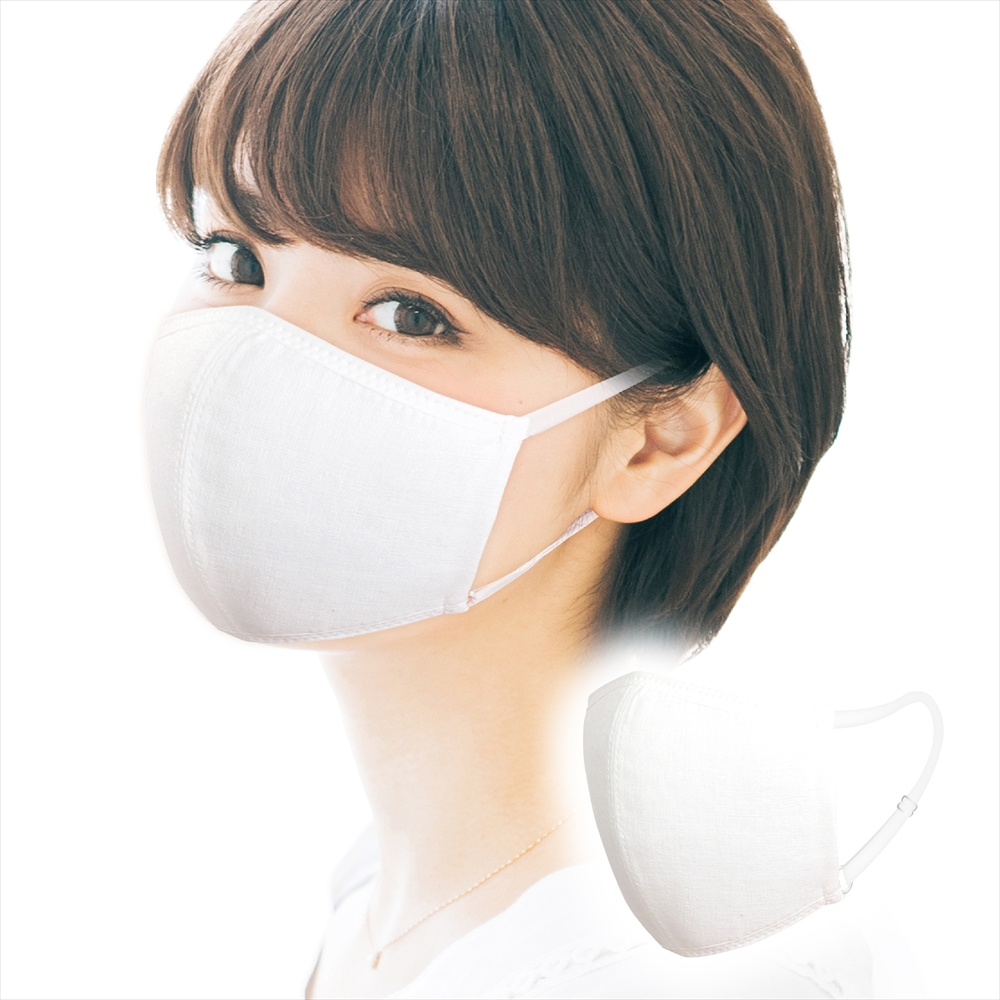 小顔の方にピッタリ、やや小さめサイズ 2枚入り 表綿100％ガーゼ 裏