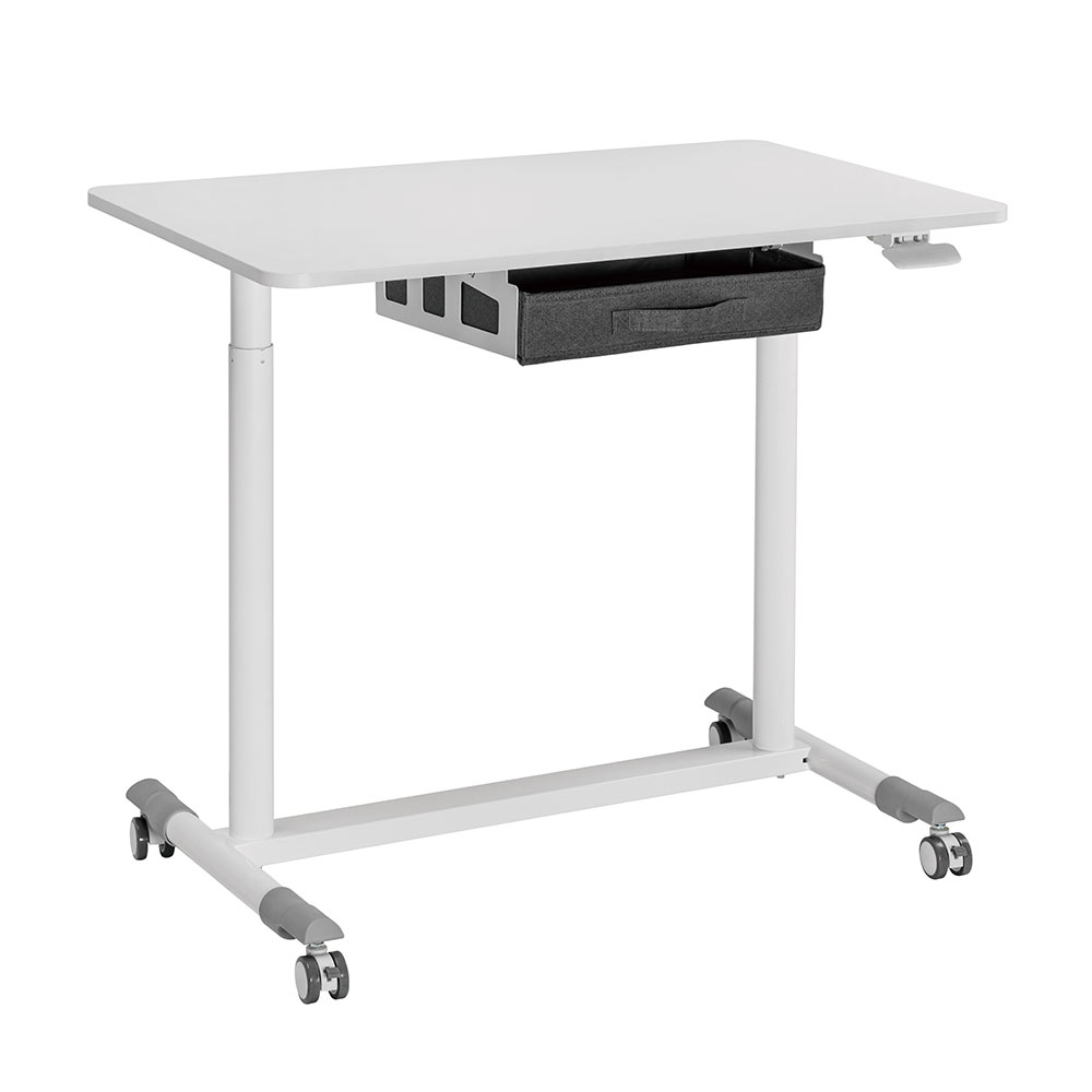 昇降ミニデスク キャスター付きで移動も便利 快適ワークの昇降ミニデスク 手動レバー式 LD602 爆買 |  | 02