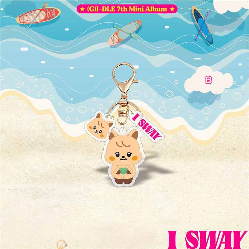 G)I-DLEグッズ キーリング ジーアイドゥル キャラクター アクリル