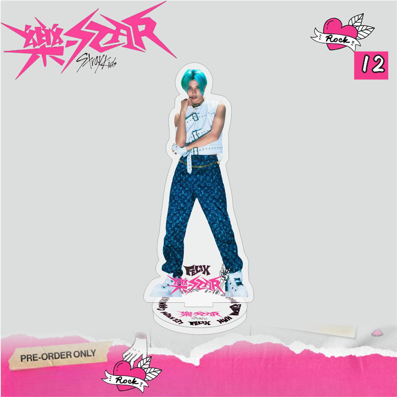 2番目半額 Stray Kidsグッズ 樂-STAR アクリルスタンド 写真立て 卓上