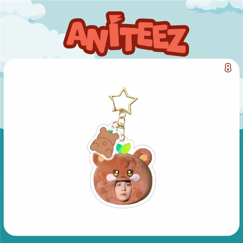 ATEEZ アクリルキーリング サン 2番目半額 ATEEZグッズ キーリング アクリル エイティーズ