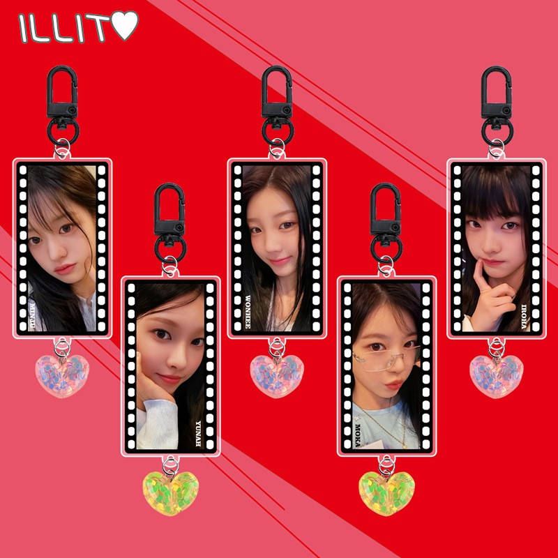 イハン　キーリング・ミニアクスタ　セット 2番目半額 ILLITグッズ キーリング アクリル アイリット