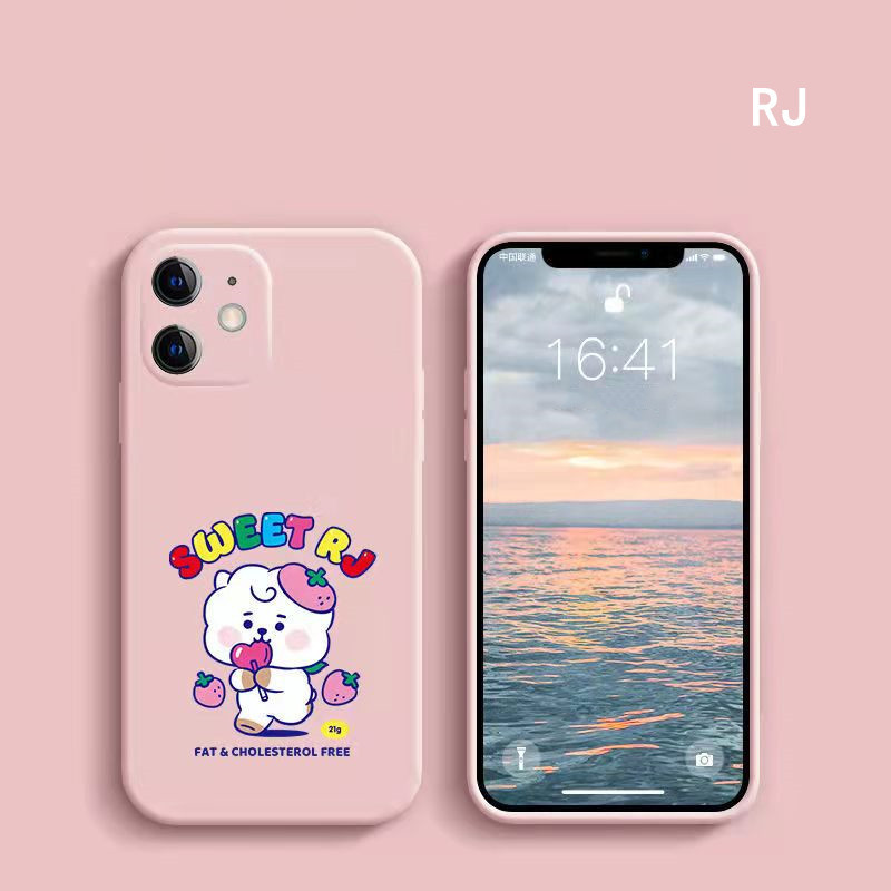 BTSグッズ iPhone15/15Pro/15Promax/15plus/14/13/12 BT21 透明