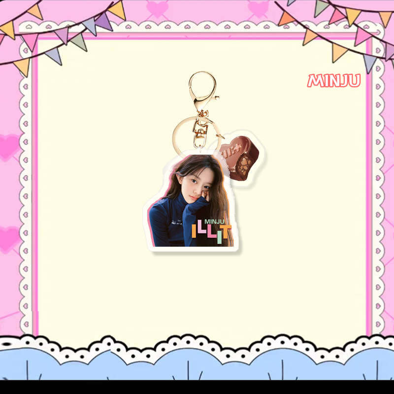 2番目半額 ILLITグッズ キーリング アクリル アイリット