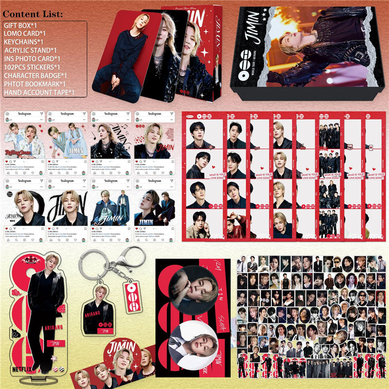 BTSグッズ ARIRANG ギフトボックス 個人メンバー フォトカード テープ
