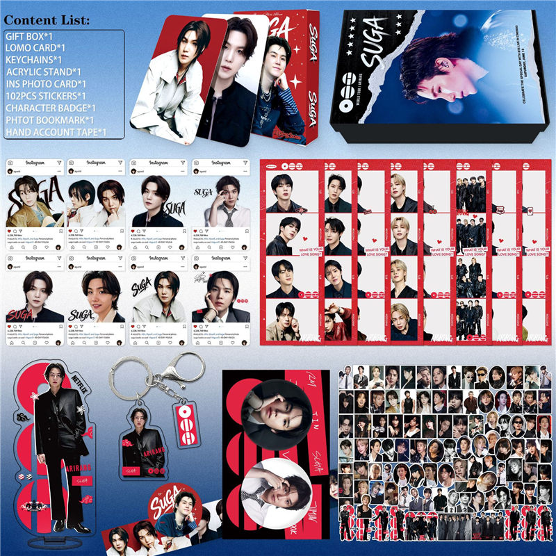 BTSグッズ ARIRANG ギフトボックス 個人メンバー フォトカード テープ
