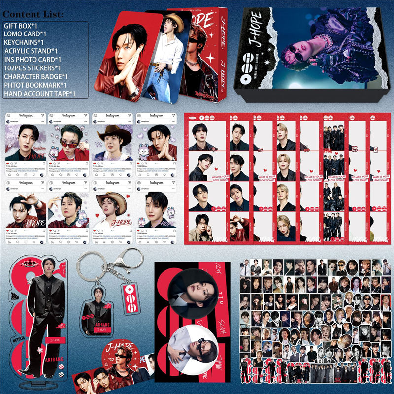 BTSグッズ ARIRANG ギフトボックス 個人メンバー フォトカード テープ