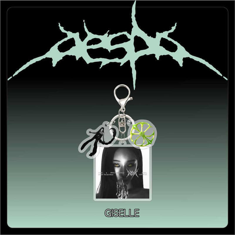 2番目半額 aespaグッズ WDA キーリング アクリル lemonade エスパ