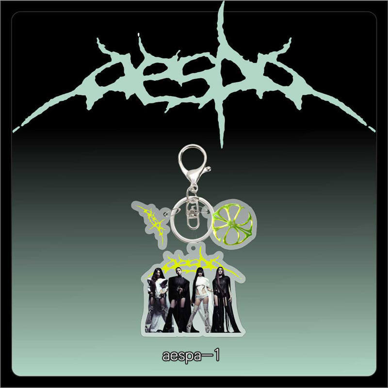 2番目半額 aespaグッズ WDA キーリング アクリル lemonade エスパ