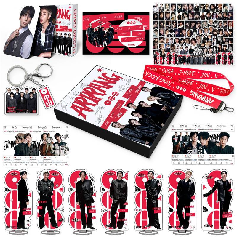 BTSグッズ ARIRANG ギフトボックス フォトカード テープ セット