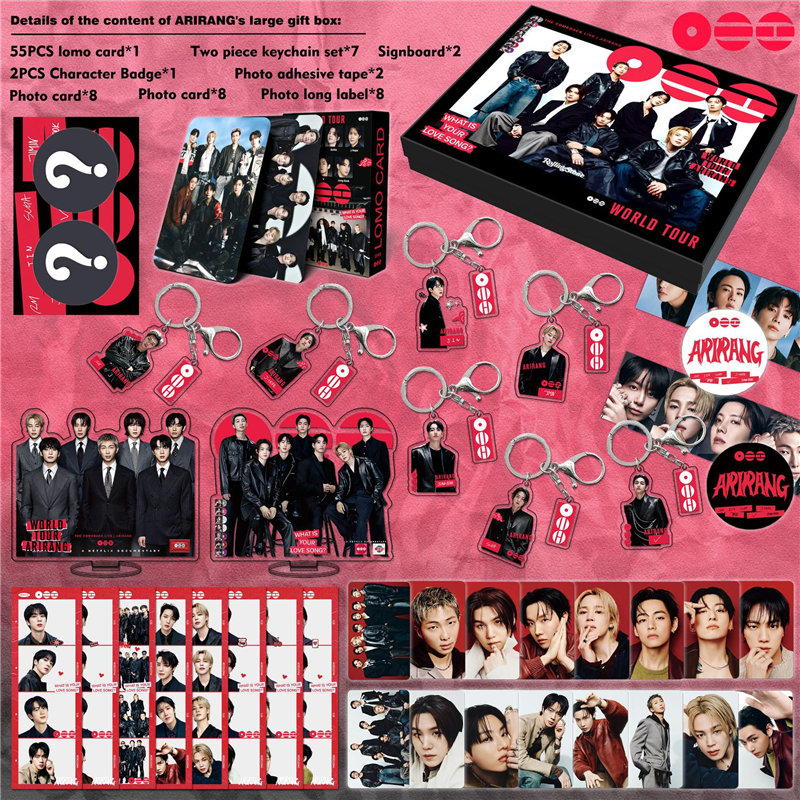 BTSグッズ ARIRANG ギフトボックス フォトカード テープ セット