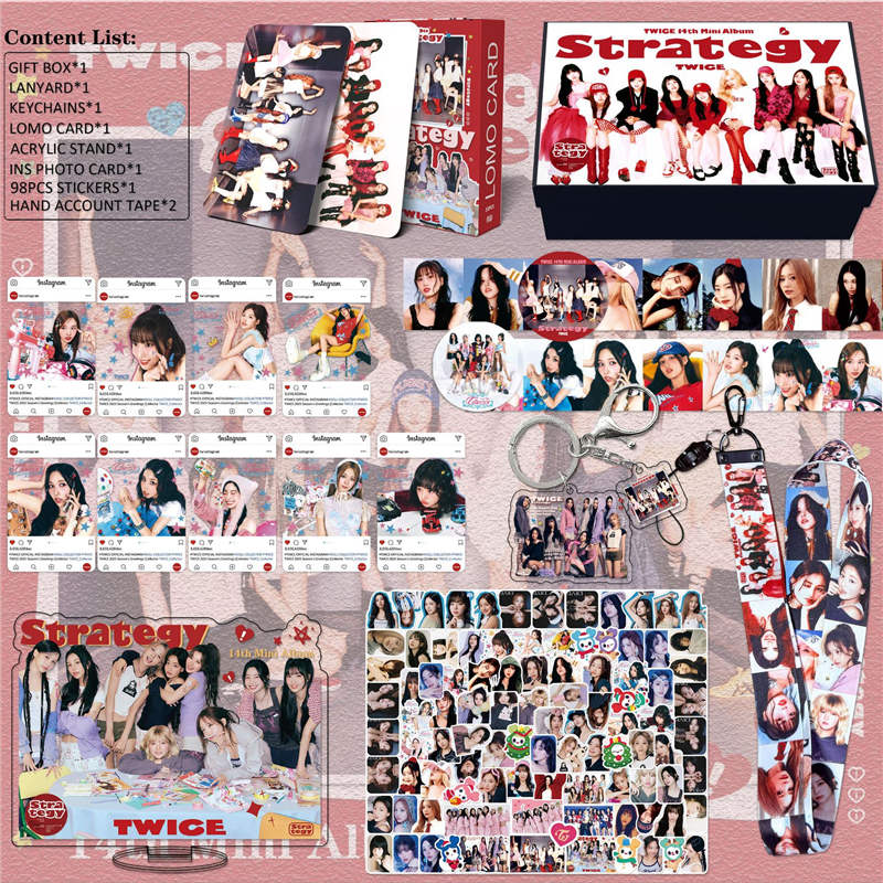 TWICEグッズ ギフトボックス フォトカード トゥワイス テープ