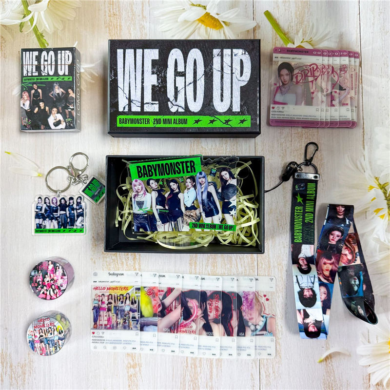 BABYMONSTERグッズ ギフトボックス フォトカード WE GO UP テープ