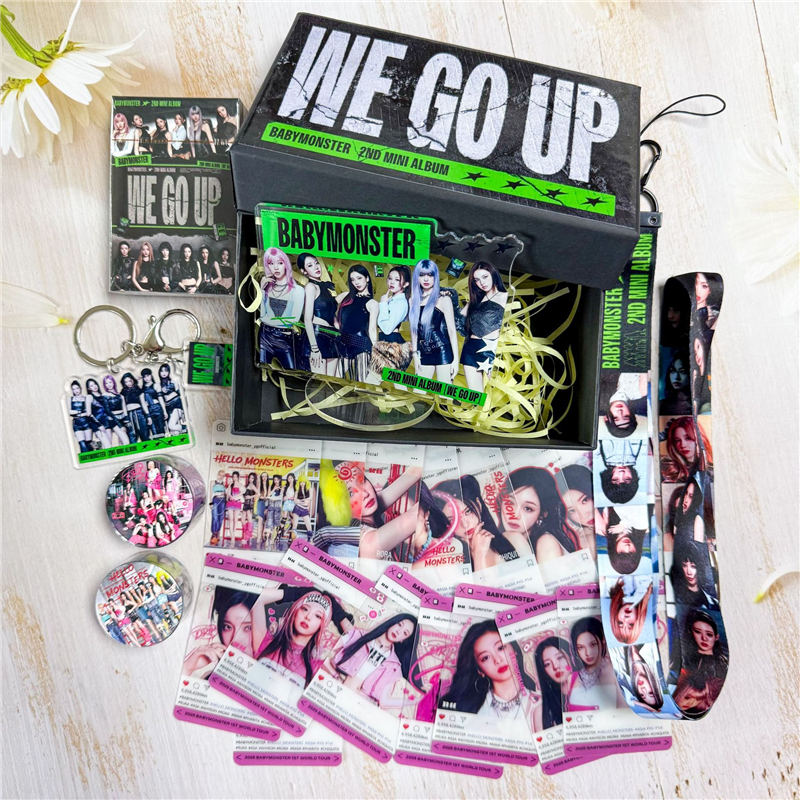 BABYMONSTERグッズ ギフトボックス フォトカード WE GO UP テープ