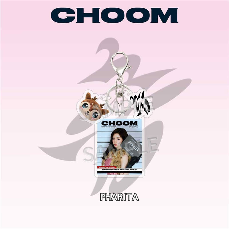 2番目半額 BABYMONSTERグッズ CHOOM キーリング アクリル ベイビー