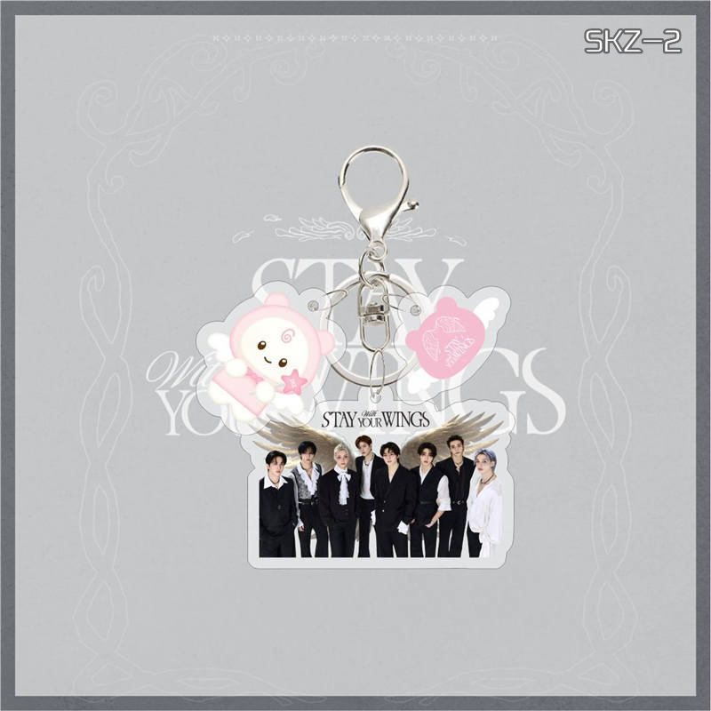 2番目半額 Stray Kidsグッズ SKZ キーリング STAY WITH YOUR WINGS
