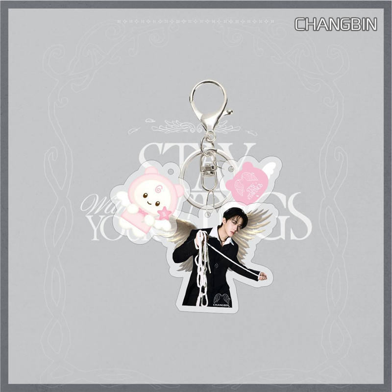 2番目半額 Stray Kidsグッズ SKZ キーリング STAY WITH YOUR WINGS