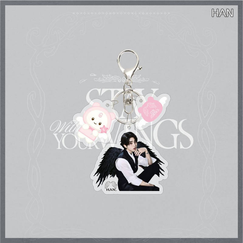 2番目半額 Stray Kidsグッズ SKZ キーリング STAY WITH YOUR WINGS