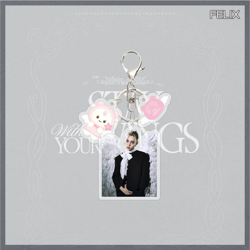 2番目半額 Stray Kidsグッズ SKZ キーリング STAY WITH YOUR WINGS